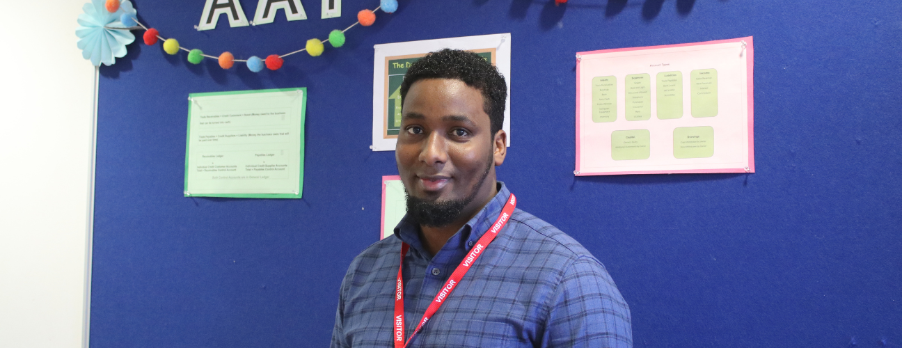 Ismail, a former Bury College Accounting Apprentice