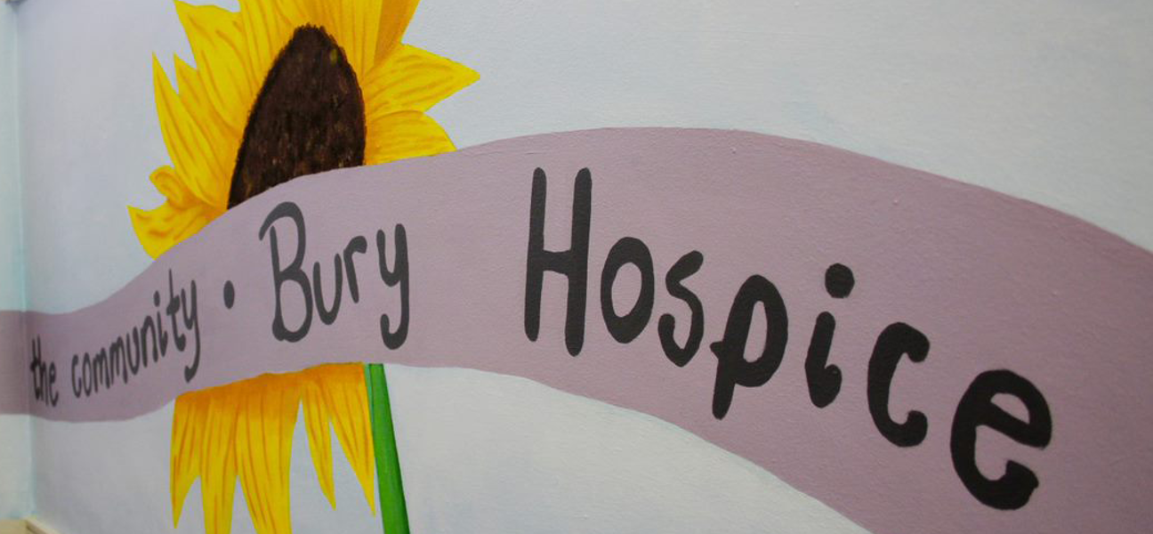Close up of Bury Hospice artwork