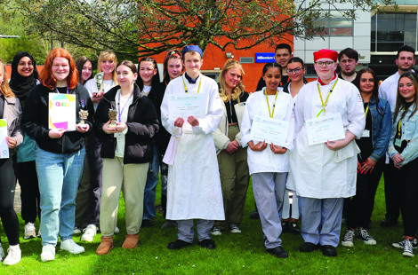 Bury College students group picture
