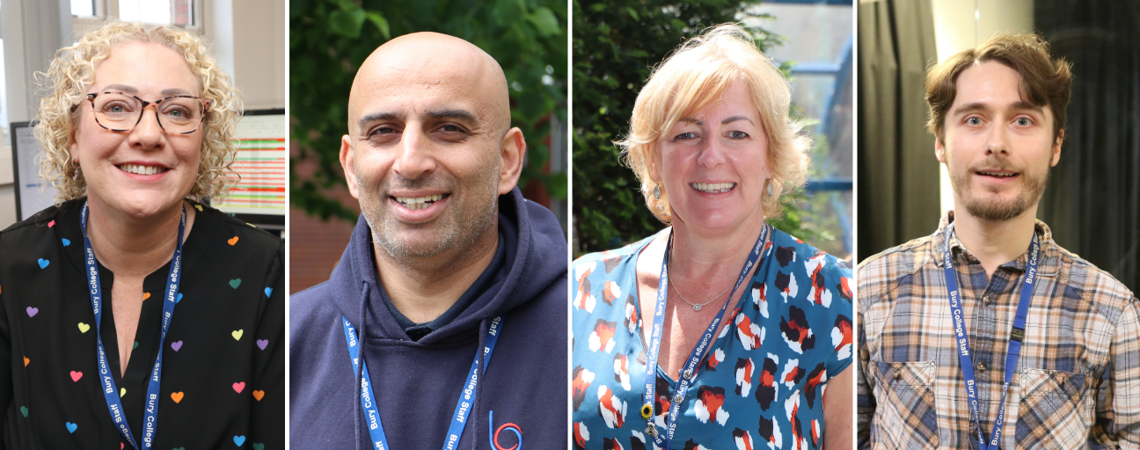 four staff from Bury College