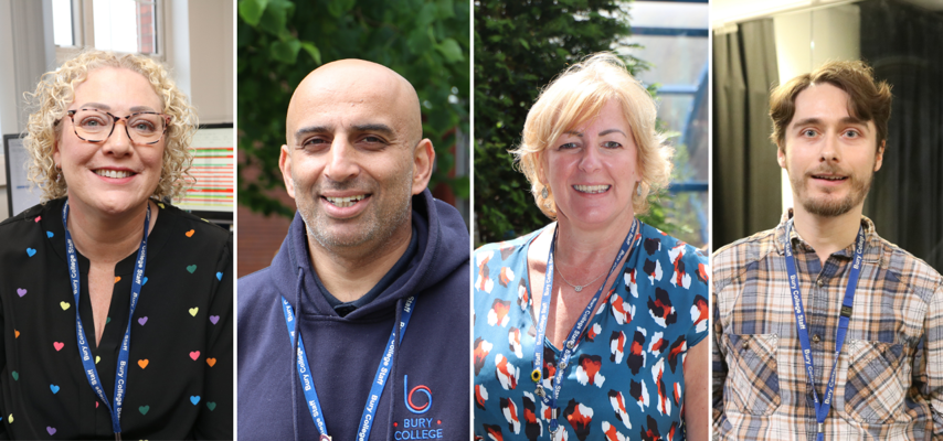 four staff from Bury College