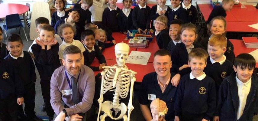 Science week with a group of students
