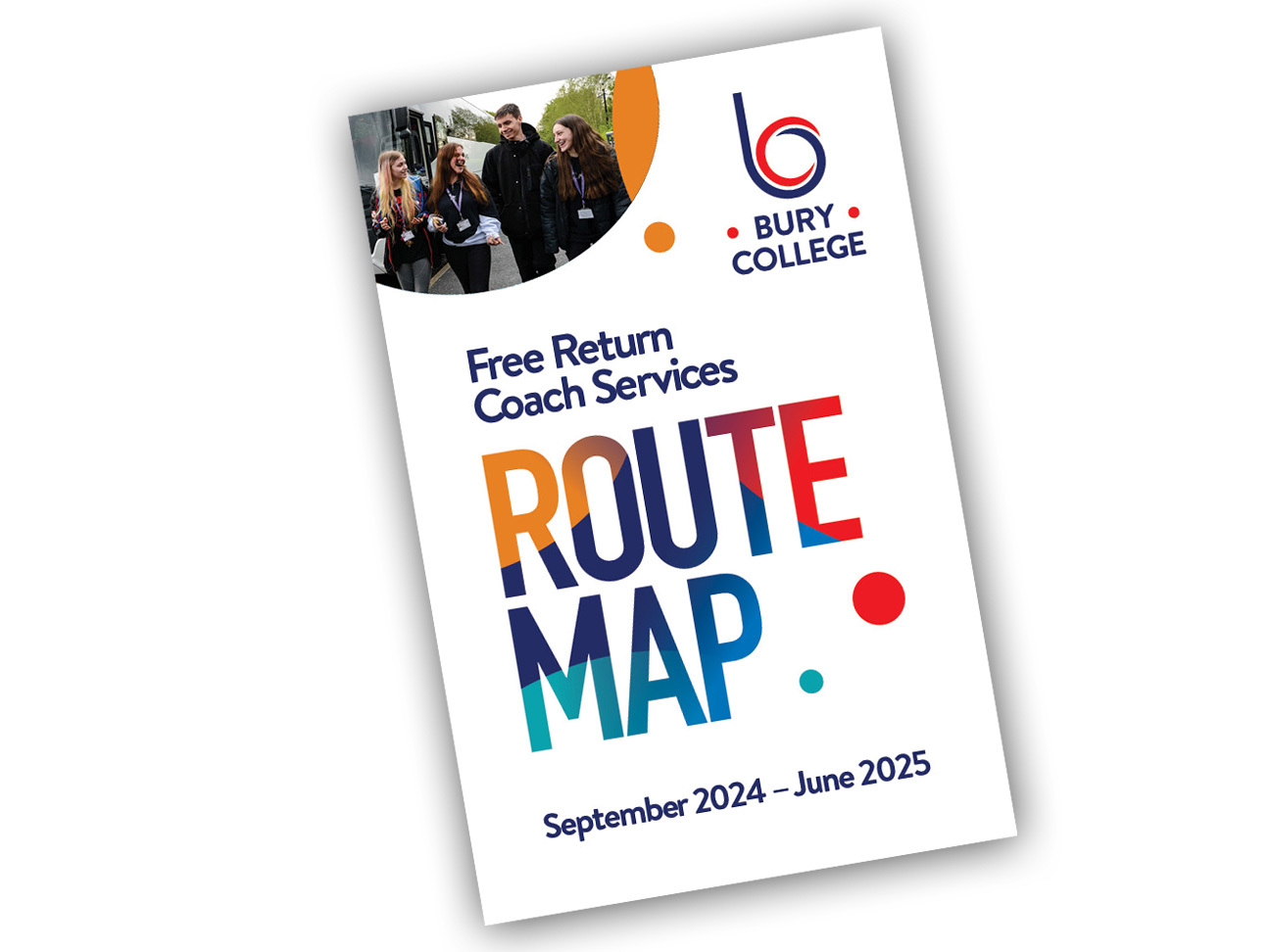 Bury College Free Coach Service Route Map