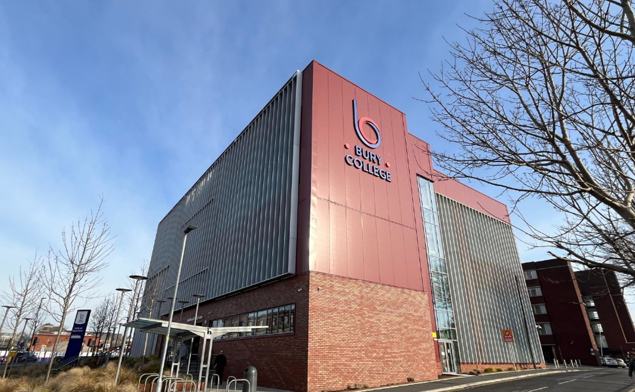 Exterior of the Health and Digital Centre at Bury College