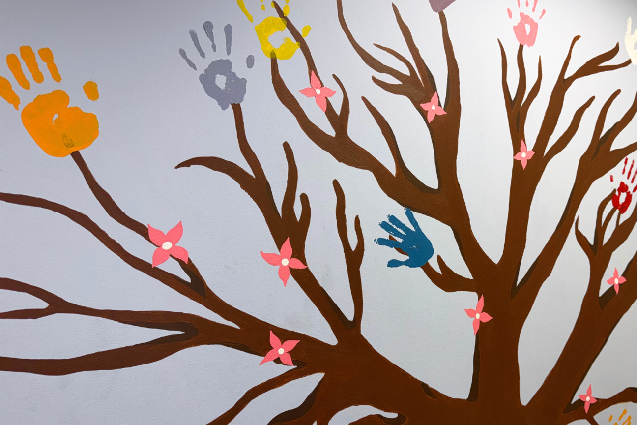 next chapter tree mural