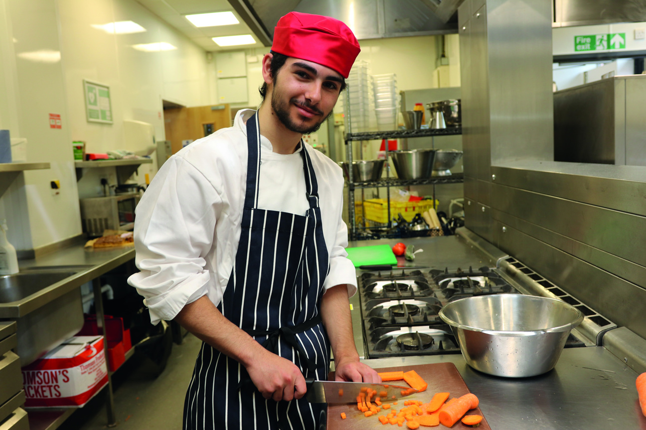 Bury College Catering student