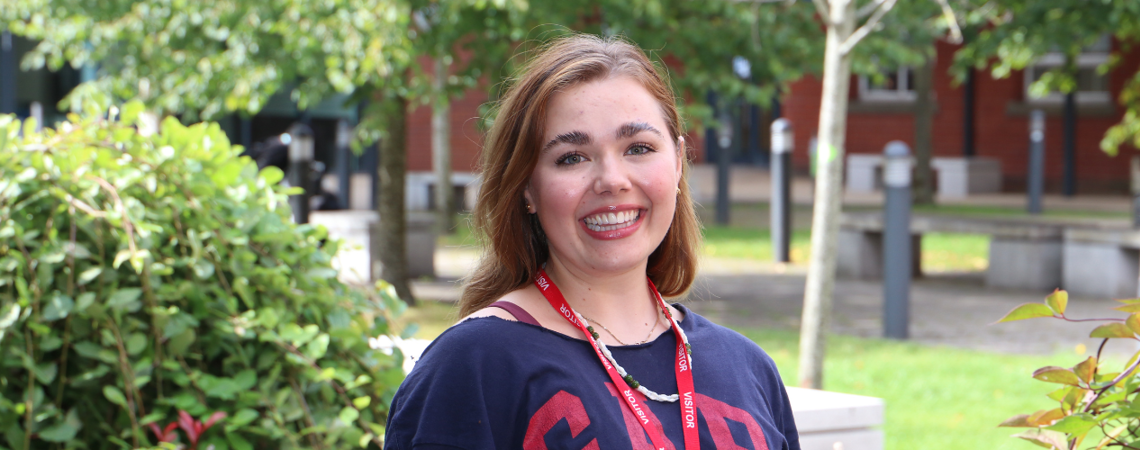 Megan Story, a Bury College University Centre graduate, smiling