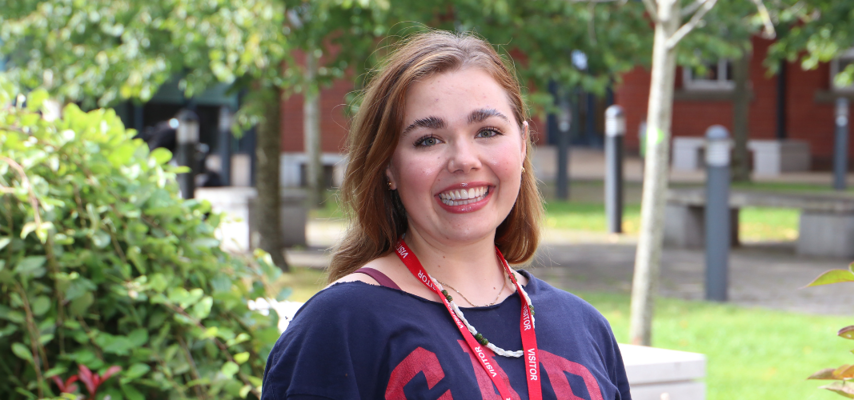 Megan Story, a Bury College University Centre graduate, smiling
