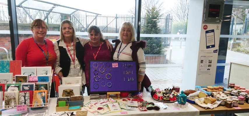 The Bury College Community Learning team at a fundraising event
