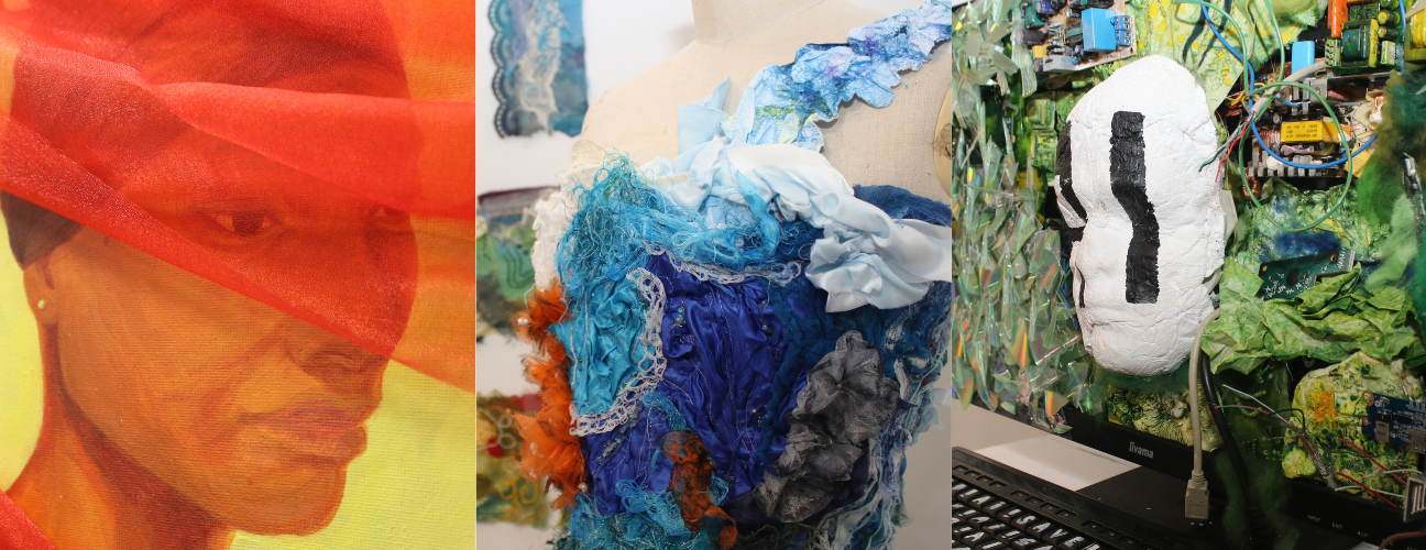 artwork on display at the art exhibition