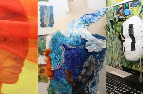artwork on display at the art exhibition