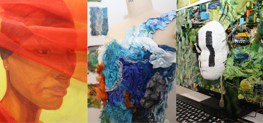 artwork on display at the art exhibition