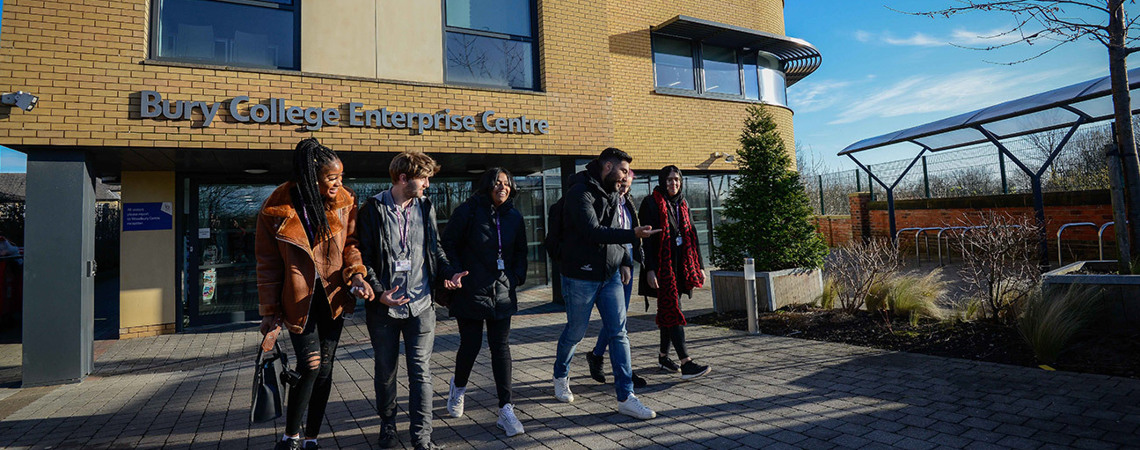 Students outside the University Centre