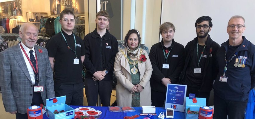 Mayor visiting Bury College Students