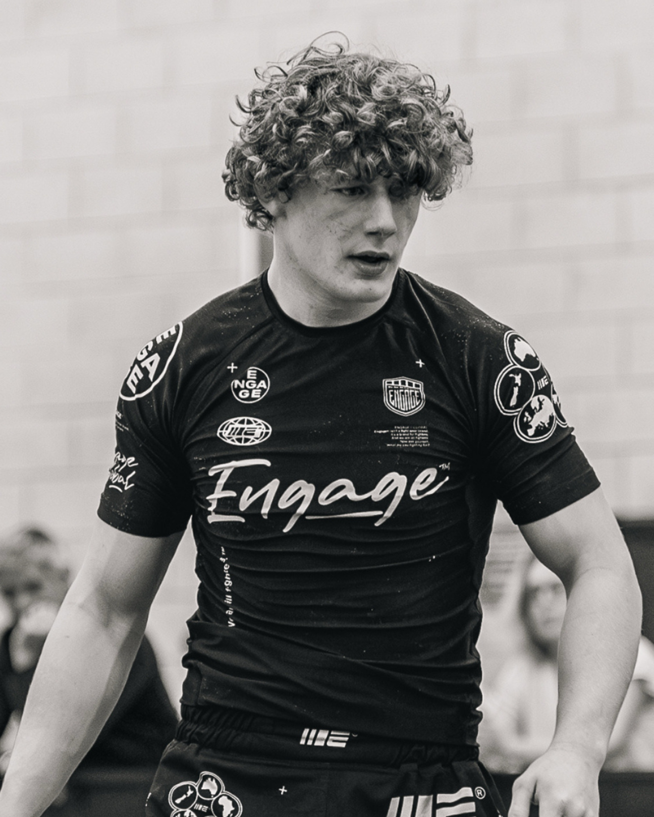 student competing in martial arts competition