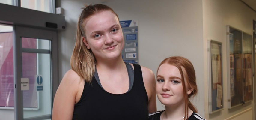 Two Bury College Performing Arts students