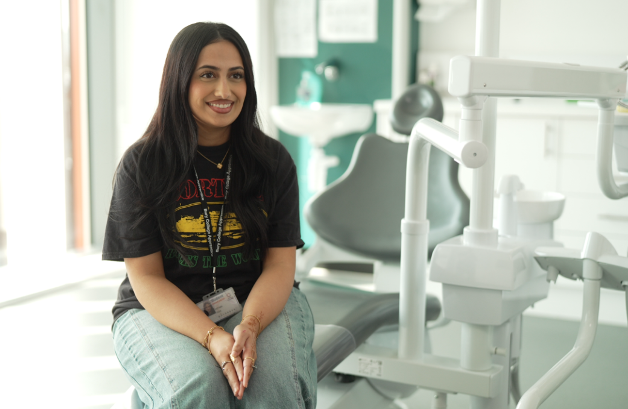 Bury College dental nursing apprentice
