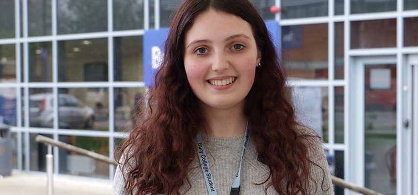 Bury College Childcare student, Keeley Orrell