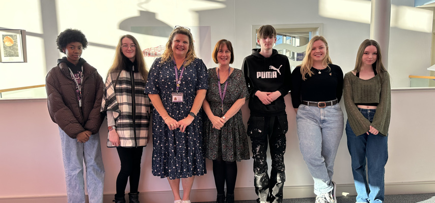 Art students at Bury Hospice