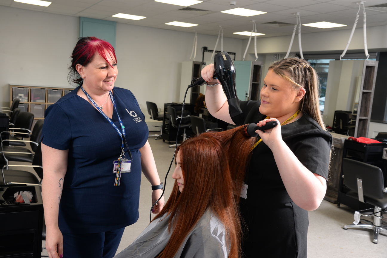 Hair and Beauty Centre student and teacher