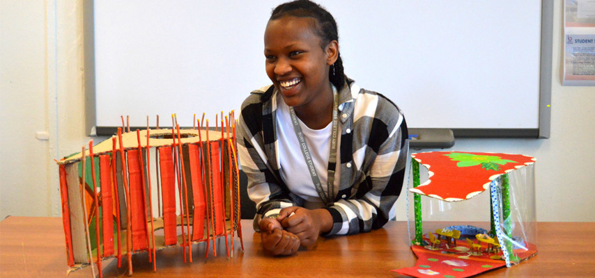 An Art and Design student