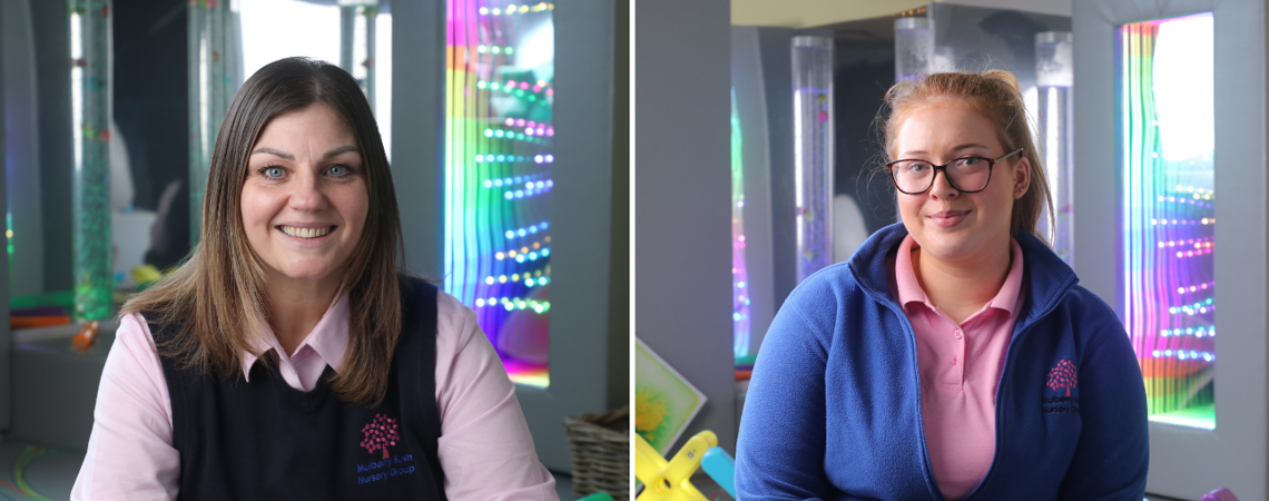 Stacey and Tilly at Mulberry Bush Nursery