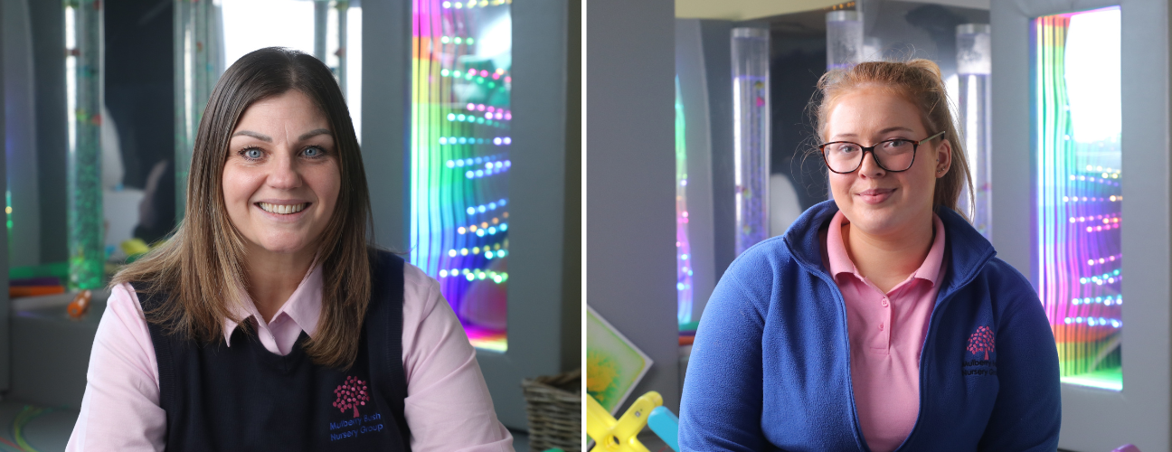 Stacey and Tilly at Mulberry Bush Nursery