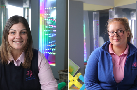 Stacey and Tilly at Mulberry Bush Nursery