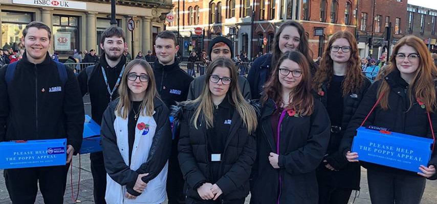 Bury College students fundraise for 2019 Poppy Appeal 