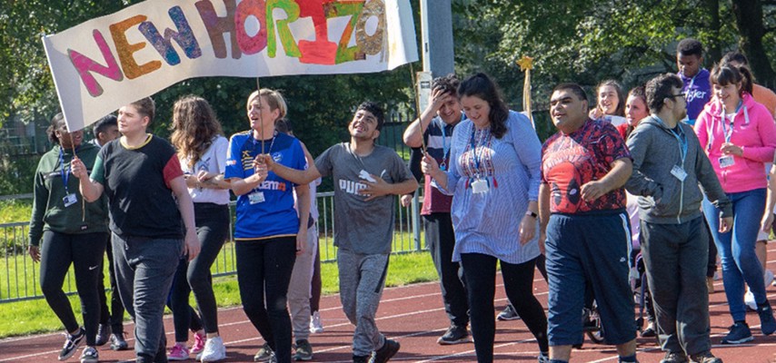 New Horizon students taking part in the 2019 Foundation Studies Sports Day