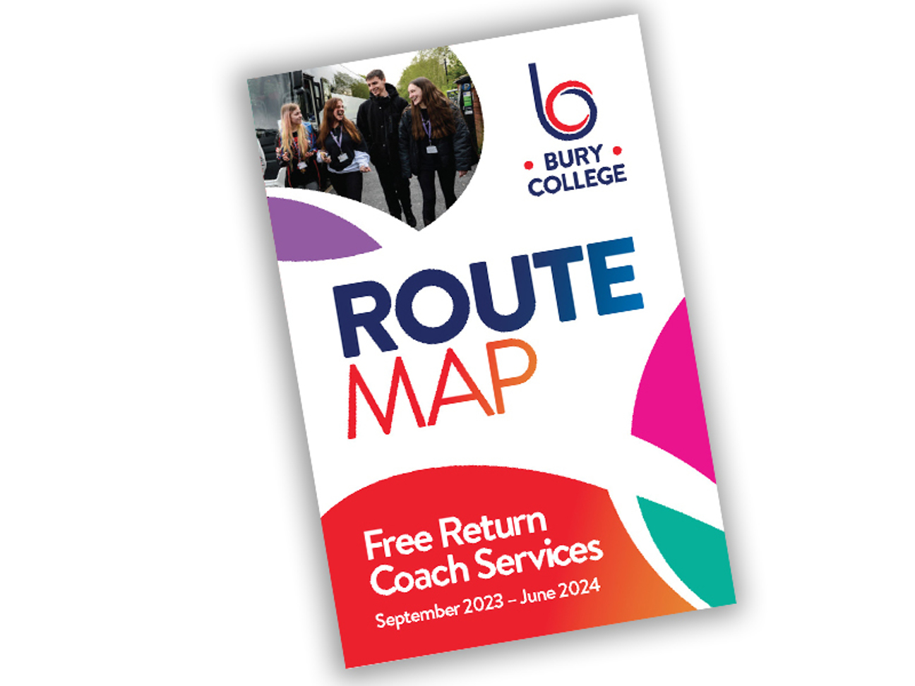 Bury College Free Coach Service Route Map