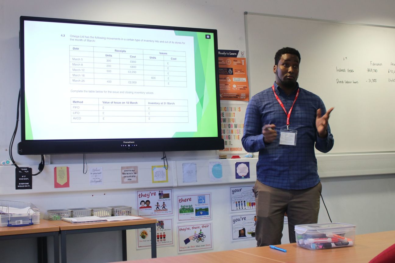 Ismail, former Bury College Apprentice, talks to current learners