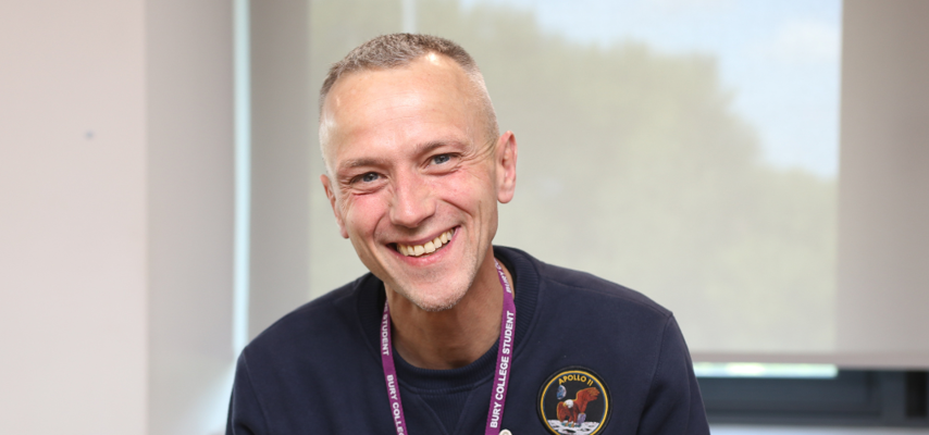 bury college adult learner smiling
