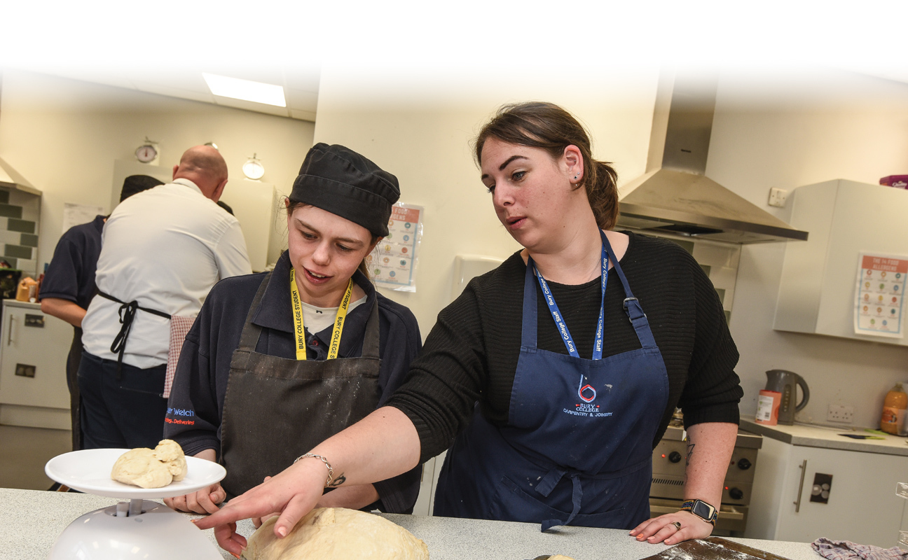 Foundation Studies students doing a practical session in the Smart Cafe