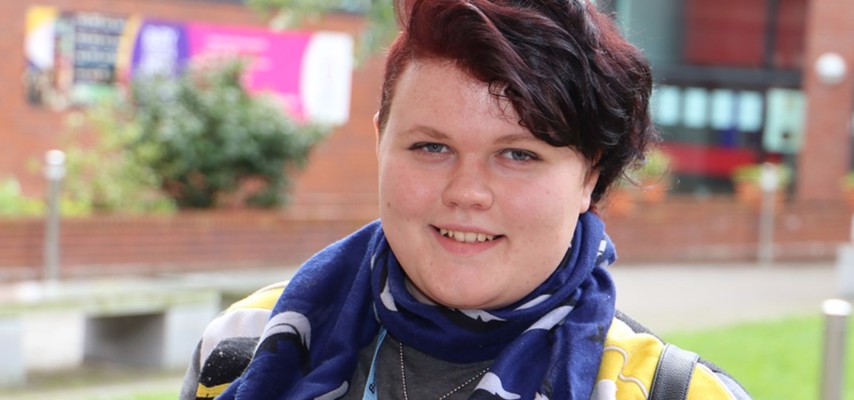 Bury College Business student, Jordan Oakes