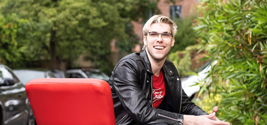 Former IT Apprentice - Josh smiling
