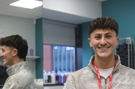 Former Bury College Hair Apprentice, Billy