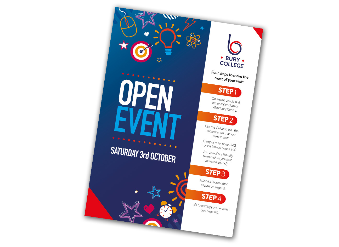 Open event guide front cover