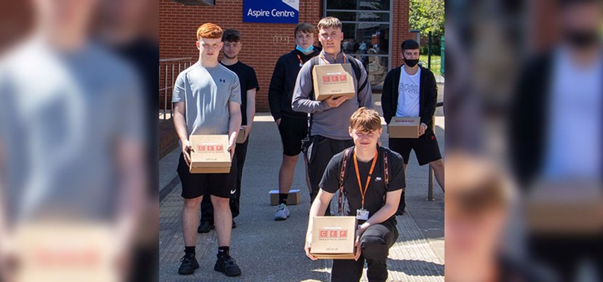 A group of Bury College Electrical Installation apprentices 