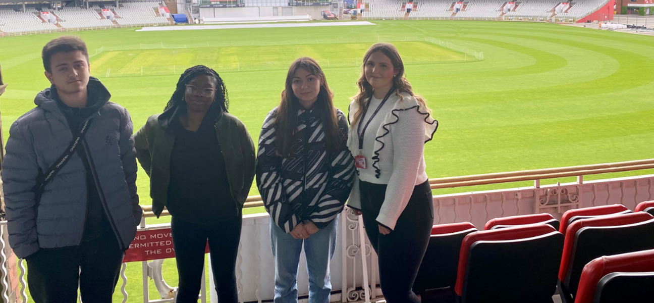 Business students Emirates Old Trafford